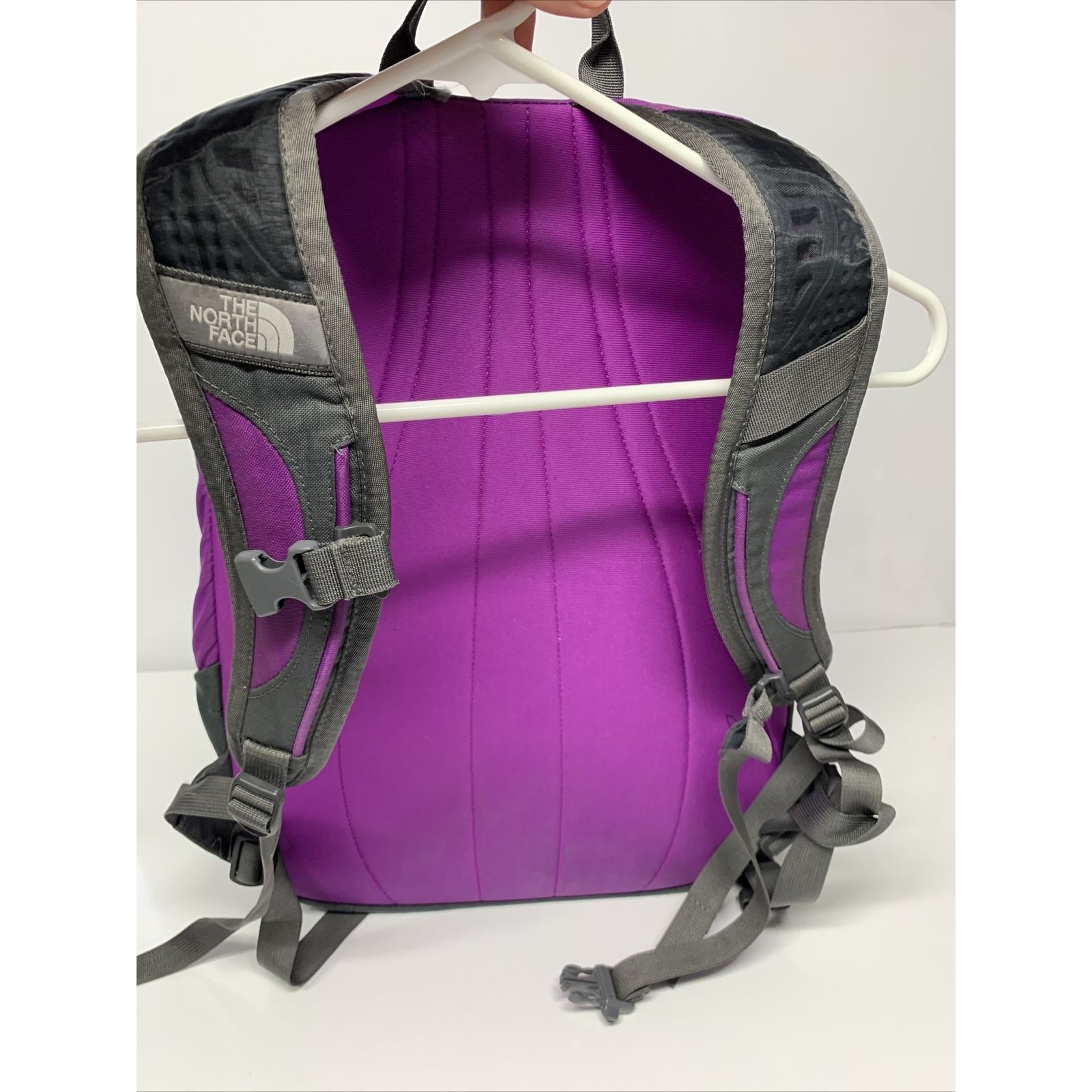 The North Face Vault Backpack Bag Purple Gray North Face School College — image 6 of 8